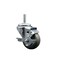 Service Caster 3 Inch Gray Polyurethane Wheel Swivel 58 Inch Threaded Stem Caster with Brake SCC SCC-TS20S314-PPUB-TLB-58212 - alternate 1